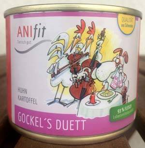 Anifit Hundefuttersorte Gockels Duett